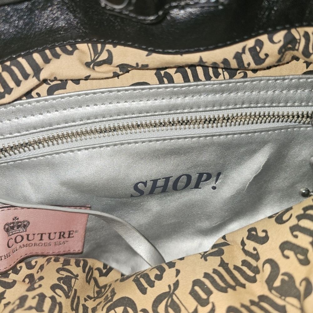 Juicy Couture Black Tote with Embroidered Logo - Picture 2 of 7